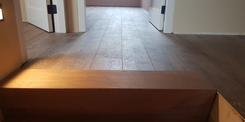 Een gelegde vloer in een huis
