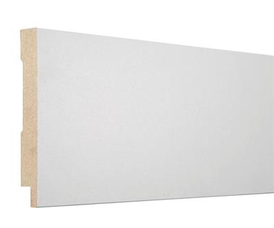 Hoekplint MDF wit voorgelakt 120x115mm 244cm 