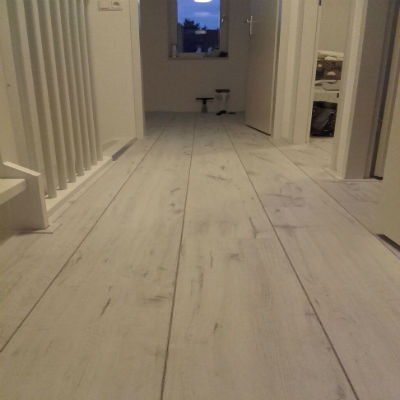 Een Coretec vloer gelegd bij de familie Jong
