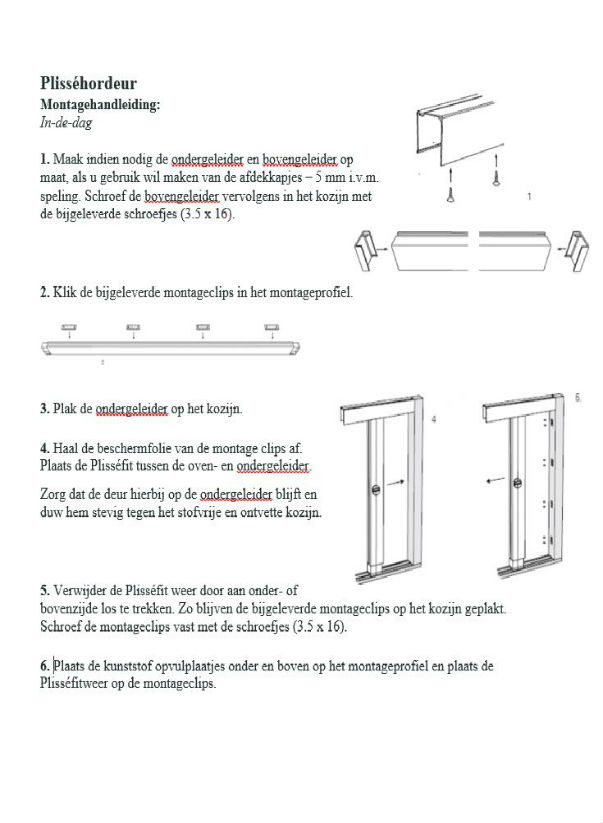 Aanpassing Asser Odysseus Plisséfit Easy - Enkele Hordeur - Enkele hordeur - Topdeal Plaza