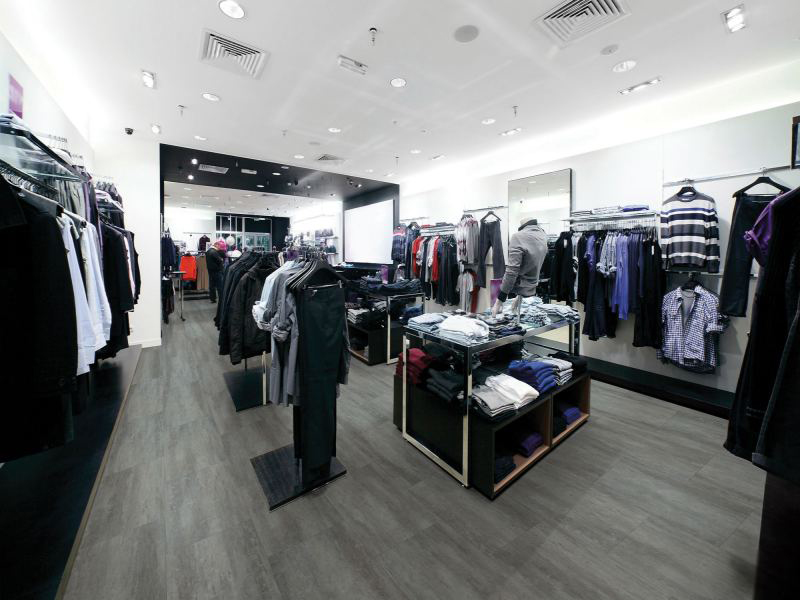 PVC vloer in een winkel