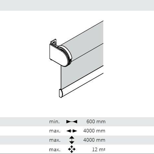 Ga door Belofte Tijdens ~ Lichtdoorlatend rolgordijn XL - Rolgordijnen - Topdeal Plaza