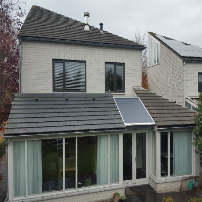 Verandazonwering bij een huis