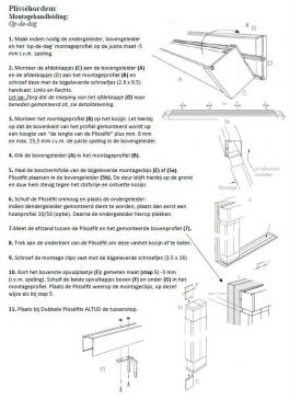 Plisséfit Easy - Enkele Hordeur 